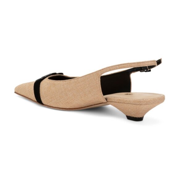 NEW LARROUDE Made In Brazil Franca Micro Heel Slingback Pumps - Picture 2 of 3